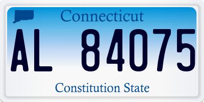 CT license plate AL84075