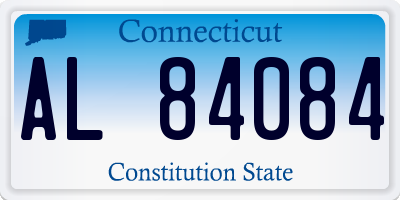 CT license plate AL84084