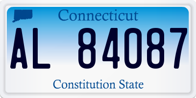 CT license plate AL84087