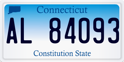 CT license plate AL84093
