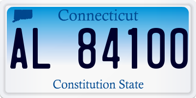 CT license plate AL84100