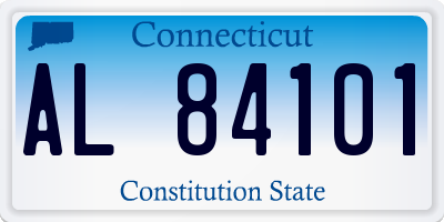 CT license plate AL84101