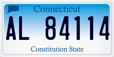 CT license plate AL84114