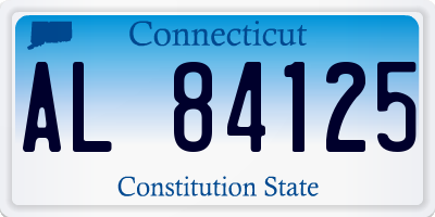 CT license plate AL84125