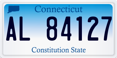 CT license plate AL84127