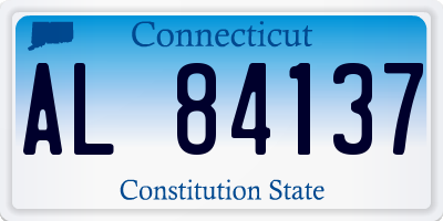 CT license plate AL84137