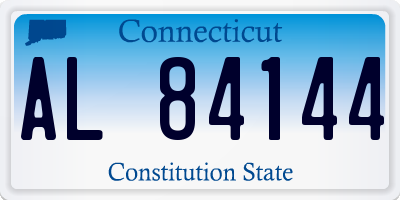 CT license plate AL84144