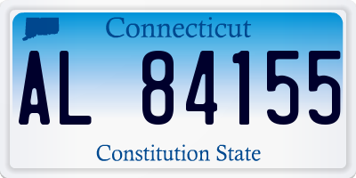 CT license plate AL84155