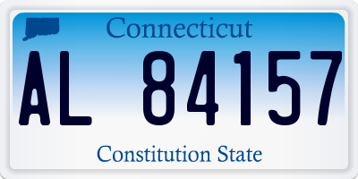 CT license plate AL84157