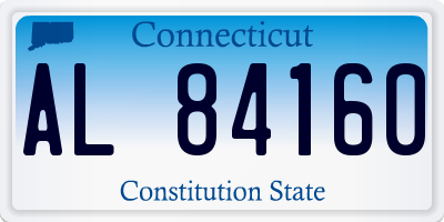 CT license plate AL84160