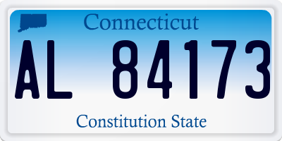 CT license plate AL84173