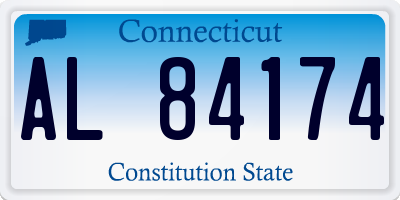 CT license plate AL84174