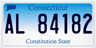 CT license plate AL84182
