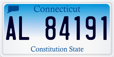 CT license plate AL84191
