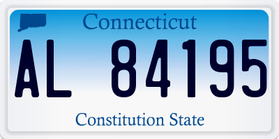 CT license plate AL84195