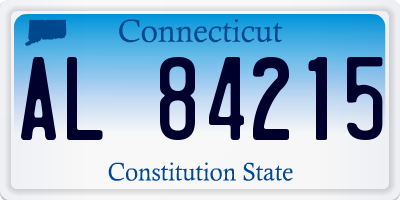 CT license plate AL84215