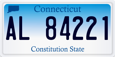 CT license plate AL84221