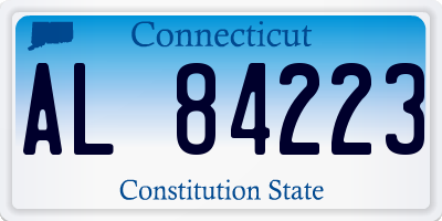 CT license plate AL84223