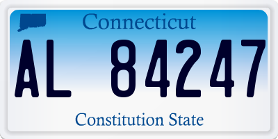 CT license plate AL84247