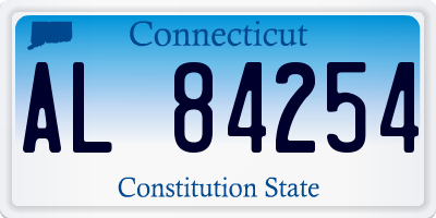 CT license plate AL84254