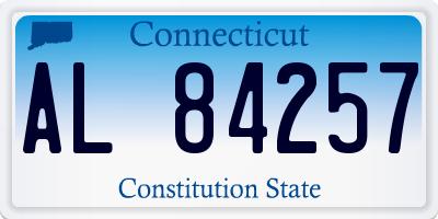 CT license plate AL84257