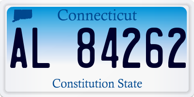 CT license plate AL84262