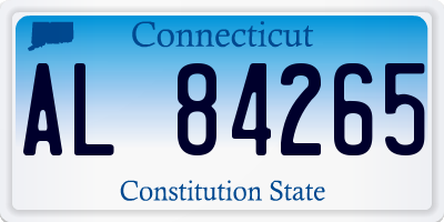 CT license plate AL84265