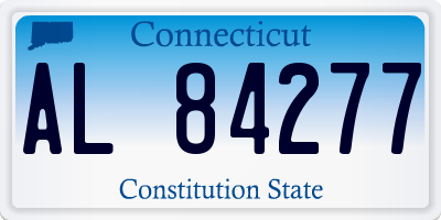 CT license plate AL84277