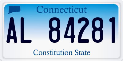 CT license plate AL84281