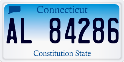 CT license plate AL84286