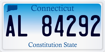 CT license plate AL84292