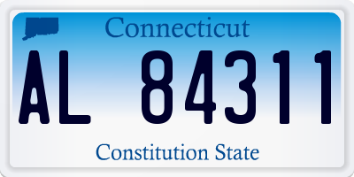 CT license plate AL84311