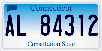 CT license plate AL84312