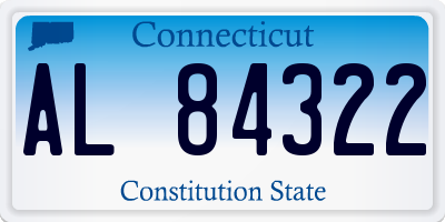 CT license plate AL84322