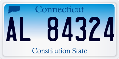 CT license plate AL84324