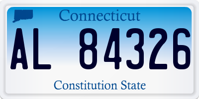 CT license plate AL84326