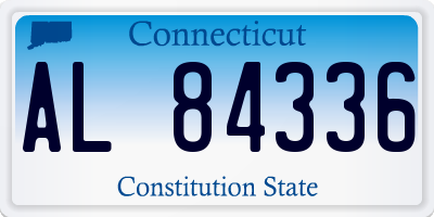 CT license plate AL84336