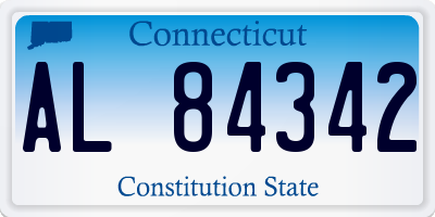 CT license plate AL84342