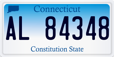 CT license plate AL84348