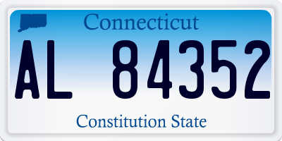 CT license plate AL84352