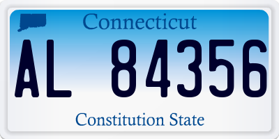 CT license plate AL84356