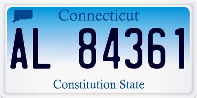 CT license plate AL84361