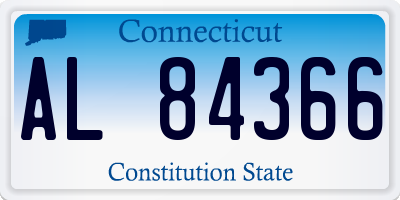 CT license plate AL84366