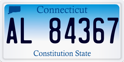 CT license plate AL84367