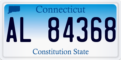 CT license plate AL84368