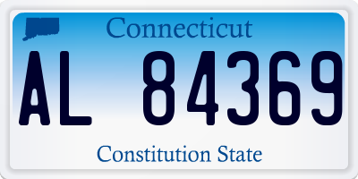 CT license plate AL84369