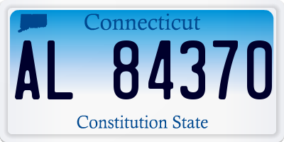 CT license plate AL84370