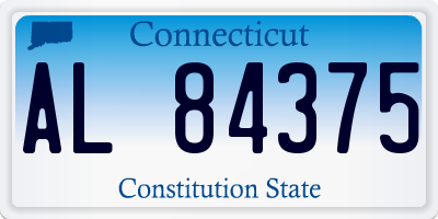 CT license plate AL84375