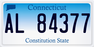 CT license plate AL84377