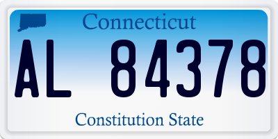 CT license plate AL84378